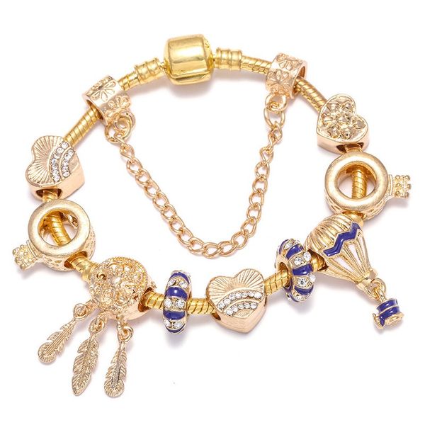 fashion sterling silver gold plated crystal dream catcher murano lampwork glass & european charm beads air balloon dangle fits pandora charm, Black
fashion sterling silver gold plated crystal dream catcher murano lampwork glass & european charm beads air balloon dangle fits pandora charm, Black