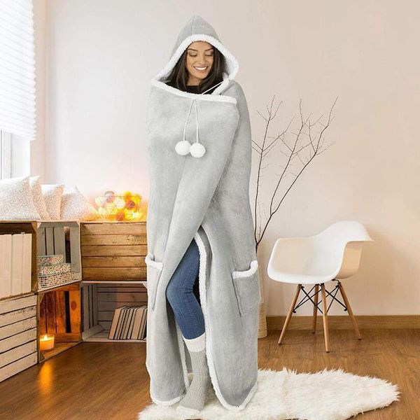 new pom-pom hooded throw blanket thicken and lengthen warm printed casual home blanket smr88
new pom-pom hooded throw blanket thicken and lengthen warm printed casual home blanket smr88