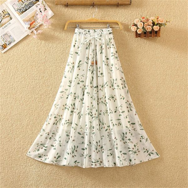 2021 new women summer floral chiffon elastic high waist a- line elegant skirts female sweet lace up boho big swing skirt y181 ora0, Black;gray
2021 new women summer floral chiffon elastic high waist a- line elegant skirts female sweet lace up boho big swing skirt y181 ora0, Black;gray
