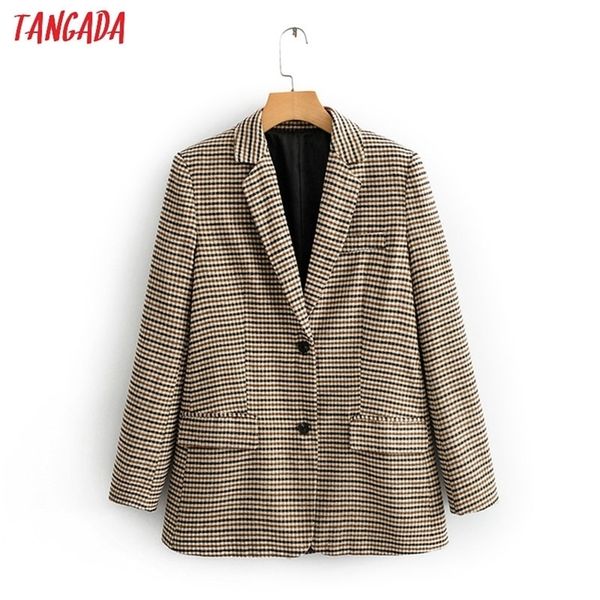 tangada women vintage houndstooth print female long sleeve elegant jacket ladies work wear blazer formal suits qj131 y201026, White;black
tangada women vintage houndstooth print female long sleeve elegant jacket ladies work wear blazer formal suits qj131 y201026, White;black