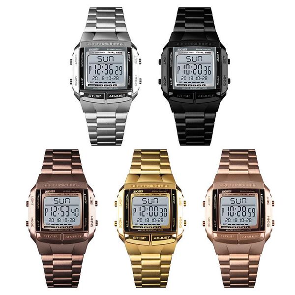 wristwatches men's luminous digital watch multifunctional satch countdown hour reporting display date & week alarm clock waterproof 30m, Slivery;brown
wristwatches men's luminous digital watch multifunctional satch countdown hour reporting display date & week alarm clock waterproof 30m, Slivery;brown