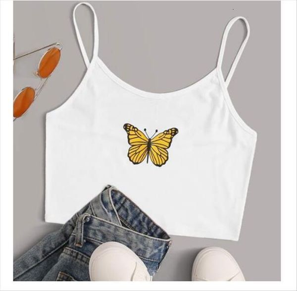2020 women butterfly print tank vest summer fashion sleeveless crop drop shipping good quality, White
2020 women butterfly print tank vest summer fashion sleeveless crop drop shipping good quality, White