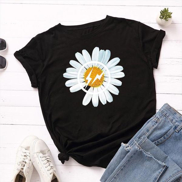 plus size s 5xl fashion daisies print women t shirt 100%cotton women shirts o neck short sleeve tees summer t shirt pink, White
plus size s 5xl fashion daisies print women t shirt 100%cotton women shirts o neck short sleeve tees summer t shirt pink, White