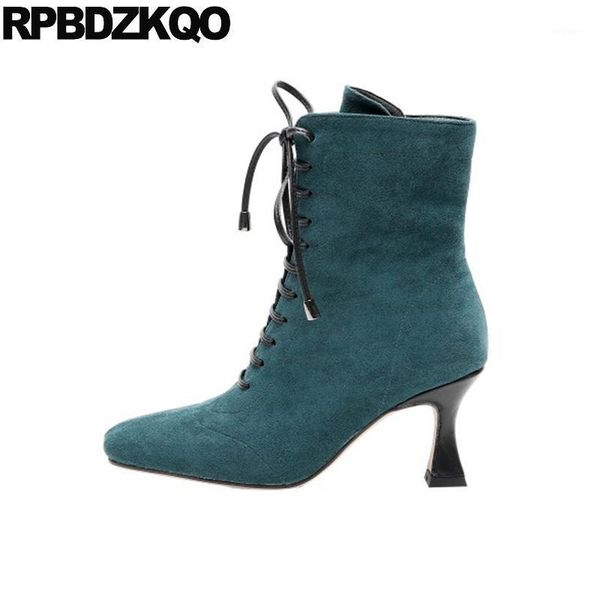 green stiletto 10 suede high heel big size women boots winter 2020 short fur lace up pink square toe ladies ankle autumn thin1, Black
green stiletto 10 suede high heel big size women boots winter 2020 short fur lace up pink square toe ladies ankle autumn thin1, Black