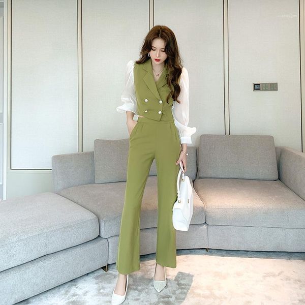 modis streetwear korean two piece set for womens patchwork green blazer coat and wide legging pants ladies 2 piece set winter1, Gray
modis streetwear korean two piece set for womens patchwork green blazer coat and wide legging pants ladies 2 piece set winter1, Gray