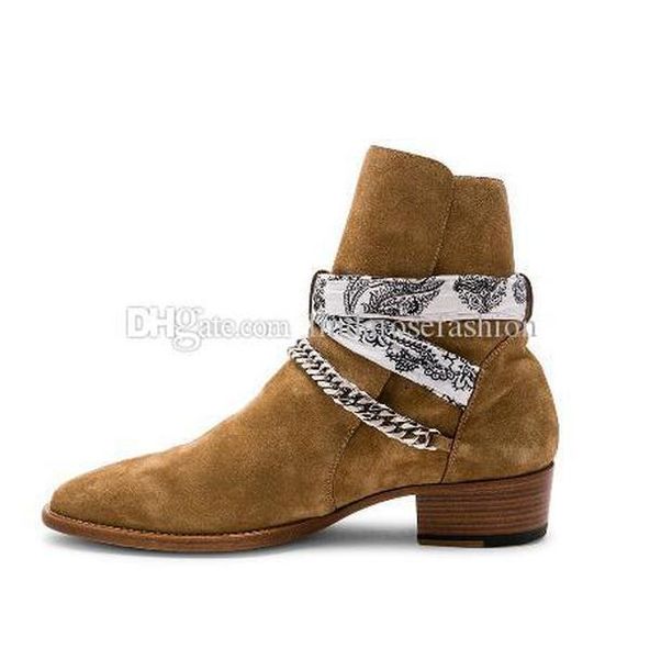 man new brand ami ri rock roll white bandana buckle boots genuine leather suede bandana printed wrap around ankle straps buckle shoes, Black
man new brand ami ri rock roll white bandana buckle boots genuine leather suede bandana printed wrap around ankle straps buckle shoes, Black