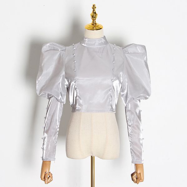high street runway blouse satin retro cut buttons shirt long breath short sleeves 2021 chic women's designer 9h3b, White
high street runway blouse satin retro cut buttons shirt long breath short sleeves 2021 chic women's designer 9h3b, White