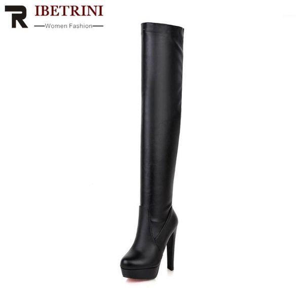 ribetrini women fashion platform block heel zipper over the knee shoes women sext fashion knee high boots party boots1, Black
ribetrini women fashion platform block heel zipper over the knee shoes women sext fashion knee high boots party boots1, Black