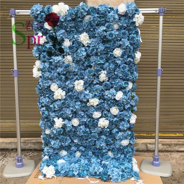 spr custom 3d blue flowerwall wedding artificial silk rose flower wall roll cloth backdrop
spr custom 3d blue flowerwall wedding artificial silk rose flower wall roll cloth backdrop