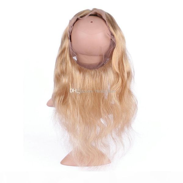 #27 body wave 360 lace band frontal closure with bundles honey blonde wavy virgin human hair with pre plucked 360 full frontals, Black;brown
#27 body wave 360 lace band frontal closure with bundles honey blonde wavy virgin human hair with pre plucked 360 full frontals, Black;brown