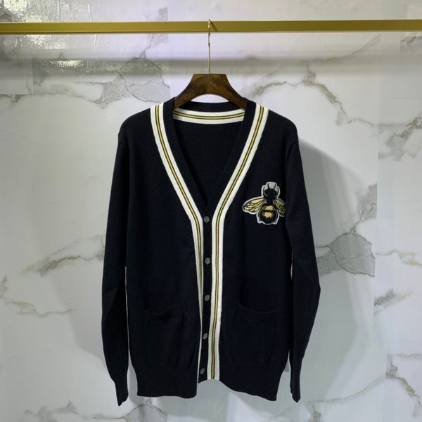 new fashion autumn winter sweater men women bees embroidery knit wool casual sweater female pullover open fork v-neck sweater, White;black
new fashion autumn winter sweater men women bees embroidery knit wool casual sweater female pullover open fork v-neck sweater, White;black