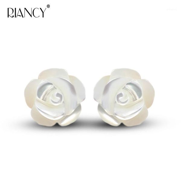 stud hand-carved rose earrings natural shell women's simple fashion temperament earring wedding jewelry1, Golden;silver
stud hand-carved rose earrings natural shell women's simple fashion temperament earring wedding jewelry1, Golden;silver