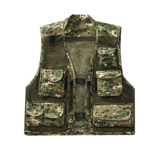 men's fishing vest mesh breathable with multi-pocket zip camouflage waistcoat jacket outdoor pgraphy hunting travel drop shipping, Black;white
men's fishing vest mesh breathable with multi-pocket zip camouflage waistcoat jacket outdoor pgraphy hunting travel drop shipping, Black;white
