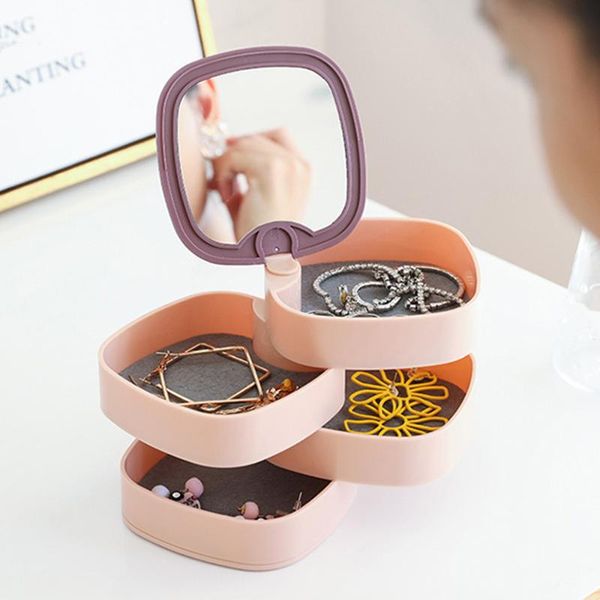 jewelry storage box ring bracelet earring display storage jewelry box rotatable shelf portable jewellery case for girls, Pink;blue
jewelry storage box ring bracelet earring display storage jewelry box rotatable shelf portable jewellery case for girls, Pink;blue