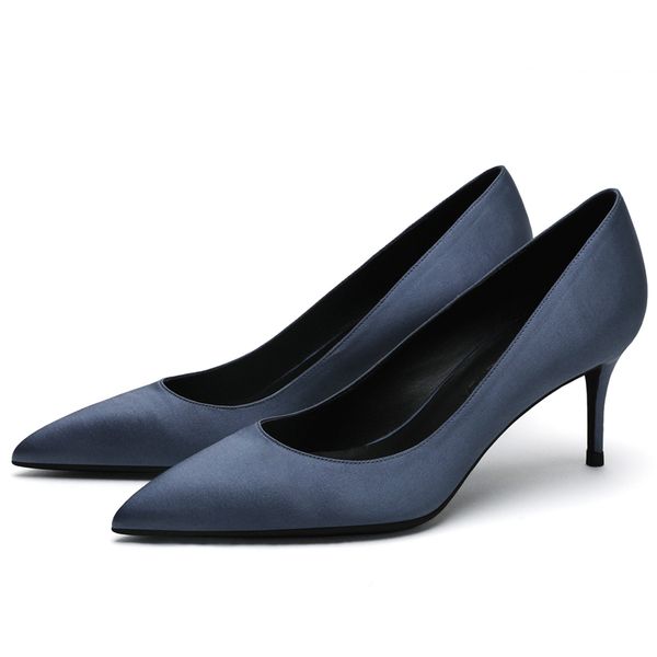 new female brand pointed toe thin foot high office silk spring women work bombs of ladies f0041 cvtb, Black
new female brand pointed toe thin foot high office silk spring women work bombs of ladies f0041 cvtb, Black
