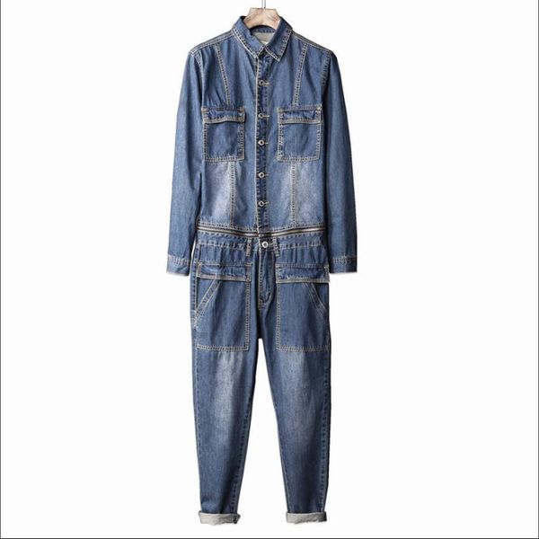 2020 autumn -xxl denim jeans siamese male thin youth brim pants with tools overalls personality ybc9, Blue
2020 autumn -xxl denim jeans siamese male thin youth brim pants with tools overalls personality ybc9, Blue
