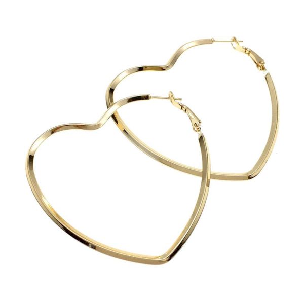 stud uken brand metal big hearts earrings geometric jewelry fashion gold-color statement for women brincos, Golden;silver
stud uken brand metal big hearts earrings geometric jewelry fashion gold-color statement for women brincos, Golden;silver