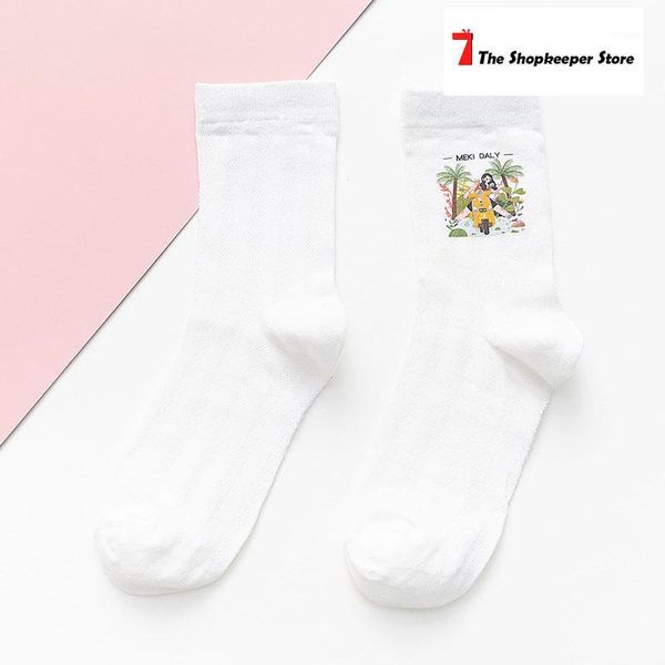 female spring and autumn in the tube korean version of college girl print personality ins fashion cute socks1, Black;white
female spring and autumn in the tube korean version of college girl print personality ins fashion cute socks1, Black;white