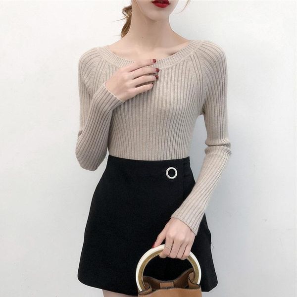 fall winter new one word collar pure cashmere sweater fashion soft women's solid color loose pullovers thick wool short section1, White;black
fall winter new one word collar pure cashmere sweater fashion soft women's solid color loose pullovers thick wool short section1, White;black