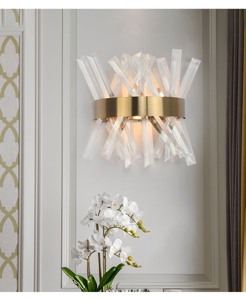 Modern Single Light LED Wall Sconces Home Lighting AC 90-260V Bedroom Gold Crystal Wall Lamp Wall Light Fixtures Barthroom Light
Modern Single Light LED Wall Sconces Home Lighting AC 90-260V Bedroom Gold Crystal Wall Lamp Wall Light Fixtures Barthroom Light