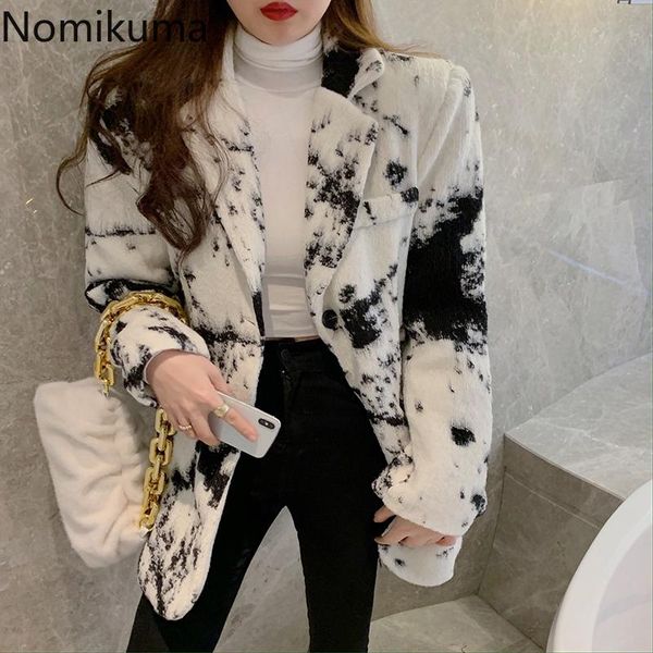 women's suits & blazers nomikuma korean elegant tie dye suit jacket causal long sleeve notched collar blazer coat 2021 autumn feminimo, White;black
women's suits & blazers nomikuma korean elegant tie dye suit jacket causal long sleeve notched collar blazer coat 2021 autumn feminimo, White;black