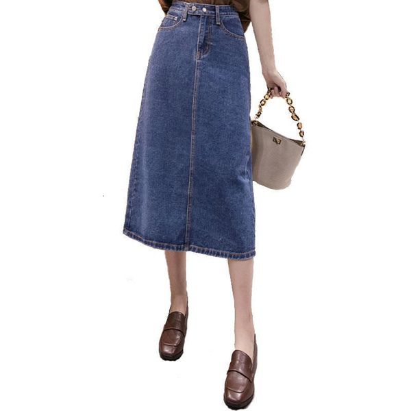 womens 2020 high waist long denim skirt fashion casual washed blue woman clothes femme split jean skirt, Black
womens 2020 high waist long denim skirt fashion casual washed blue woman clothes femme split jean skirt, Black