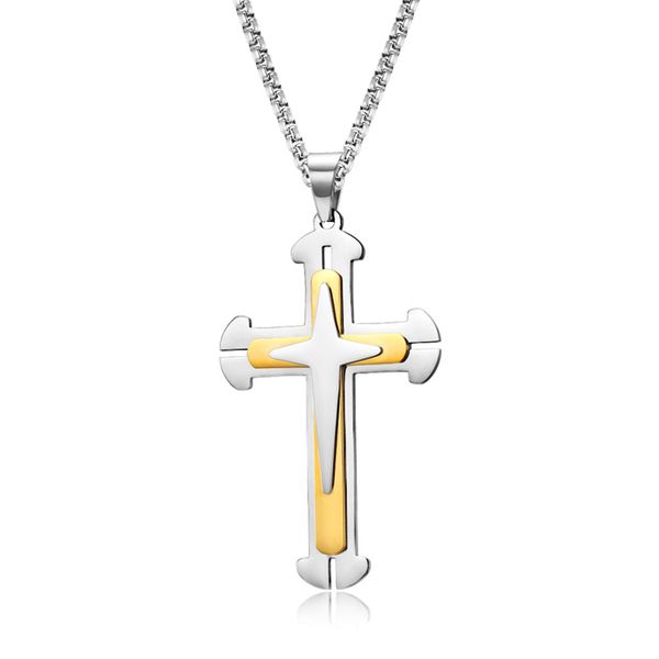 fashion three layer cross pendants for women gold color stainless steel chain necklace 2020 new design jewelry gift q1209, Bronze;silver
fashion three layer cross pendants for women gold color stainless steel chain necklace 2020 new design jewelry gift q1209, Bronze;silver