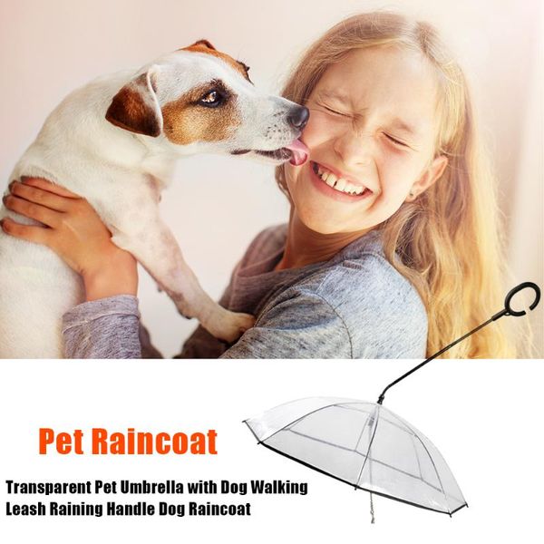 dog apparel adjustable pet umbrella rain gear transparent dogs raincoat with walk leash for household animal decoration
dog apparel adjustable pet umbrella rain gear transparent dogs raincoat with walk leash for household animal decoration