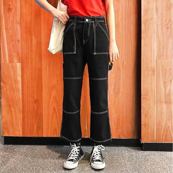 women harajuku black jeans cool girl streetwear wide leggs autumn spring large size korean style females bottom trousers b63, Blue
women harajuku black jeans cool girl streetwear wide leggs autumn spring large size korean style females bottom trousers b63, Blue