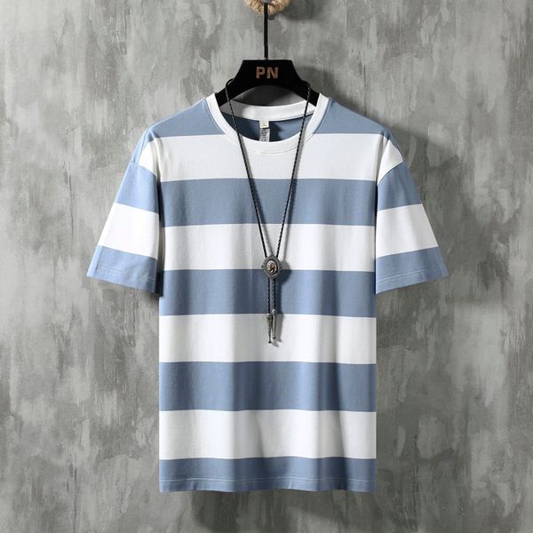 2021 summer striped cotton blue of men shorts t-shirt men's shirt new fashion clothes 306 qvwx, White;black
2021 summer striped cotton blue of men shorts t-shirt men's shirt new fashion clothes 306 qvwx, White;black