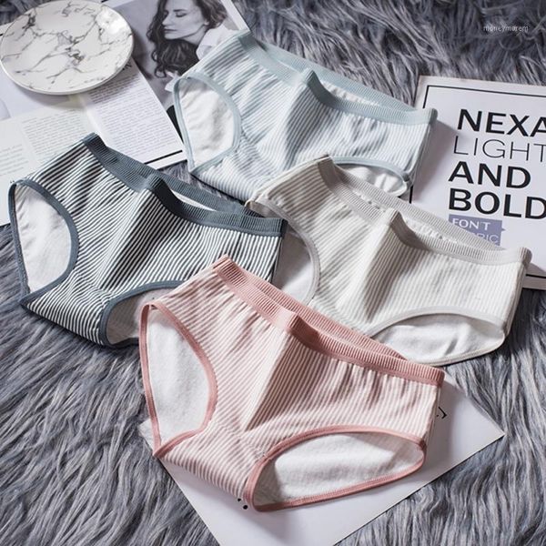 women's panties mid-rise female women striped briefs comfortable breathable underwear1, Black;pink
women's panties mid-rise female women striped briefs comfortable breathable underwear1, Black;pink
