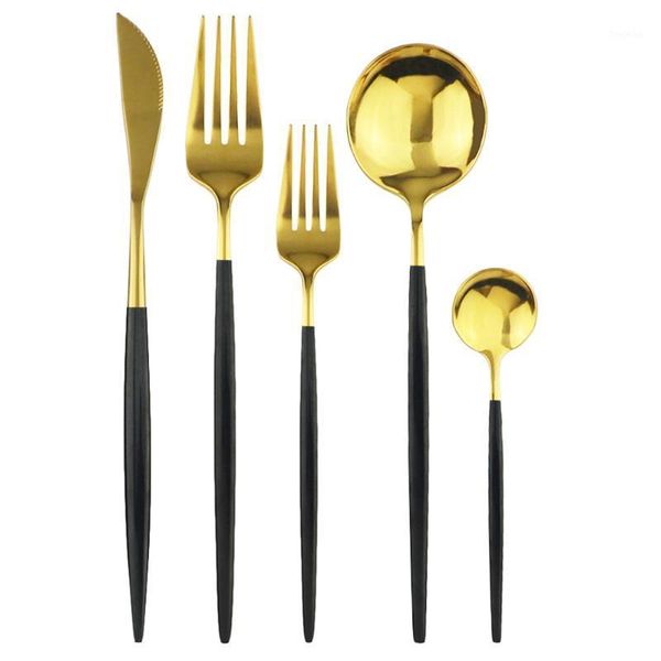 black gold dinnerware set 18/10 stainless steel cutlery set knife dessert spoon fork dinner silverware travel portable tableware1
black gold dinnerware set 18/10 stainless steel cutlery set knife dessert spoon fork dinner silverware travel portable tableware1