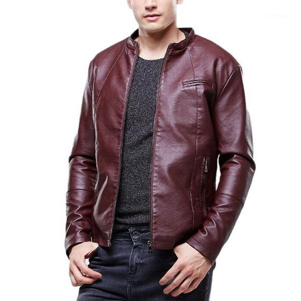 men's leather jackets stand collar motorcycle pu leather coat casual slim fit coat outwear drop shipping faux jackets1, Black
men's leather jackets stand collar motorcycle pu leather coat casual slim fit coat outwear drop shipping faux jackets1, Black