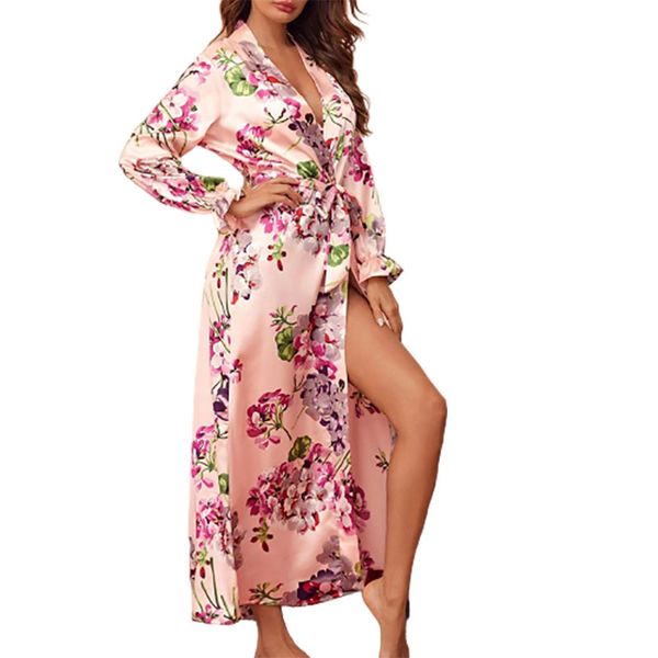 women silk satin nightdress set erotic night robe with belt pyjamas babydoll woman open fork bathrobe homewear nightgowns, Black;white
women silk satin nightdress set erotic night robe with belt pyjamas babydoll woman open fork bathrobe homewear nightgowns, Black;white