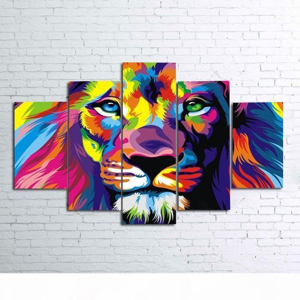 5 pieces modern wall art round diamond painting animal painting decorative picture home decor mosaic color abstract tiger dp121
5 pieces modern wall art round diamond painting animal painting decorative picture home decor mosaic color abstract tiger dp121