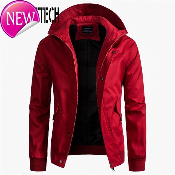 men casual jacket 2019 spring autumn red zipper hoodies jacket solid color color matching mens windbreaker jackets, Black
men casual jacket 2019 spring autumn red zipper hoodies jacket solid color color matching mens windbreaker jackets, Black