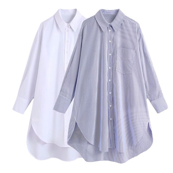 2021 new elegant women turn down collar fashion ladies pocket streetwear female chic long loose blouse causal girl shirt uvoh, White
2021 new elegant women turn down collar fashion ladies pocket streetwear female chic long loose blouse causal girl shirt uvoh, White