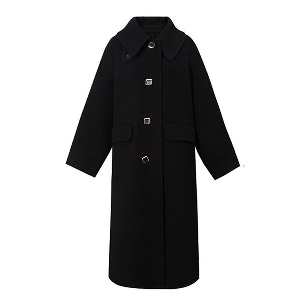 mdouble sided cashmere for women 2020 new autumn and winter black loose fashion hepburn style medium long woolen coat
mdouble sided cashmere for women 2020 new autumn and winter black loose fashion hepburn style medium long woolen coat