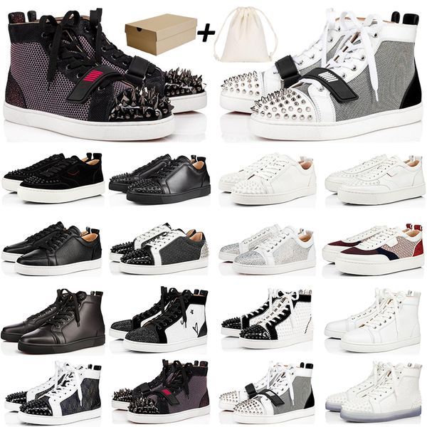 2021 new designer casual red bottoms party shoes women high low cut black off white glitter leather suede flat mens
2021 new designer casual red bottoms party shoes women high low cut black off white glitter leather suede flat mens