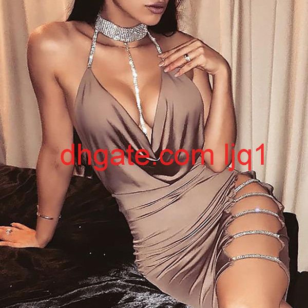 new women cocktail club dresses bandage bodycon cut out sleeveless v neck party short mini dress, White;black
new women cocktail club dresses bandage bodycon cut out sleeveless v neck party short mini dress, White;black