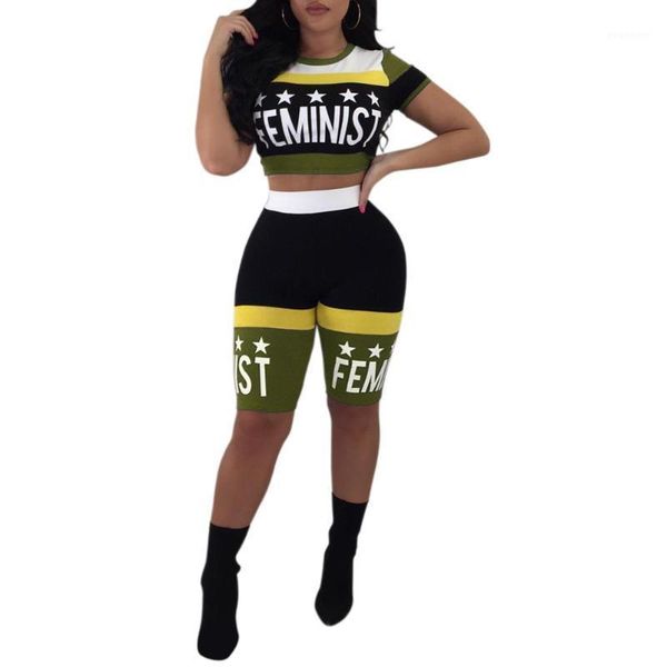2 pieces sets stripe women crop short sleeve slim fit pants shorts suit summer outfits outdoors daily and casual sets1, Gray
2 pieces sets stripe women crop short sleeve slim fit pants shorts suit summer outfits outdoors daily and casual sets1, Gray