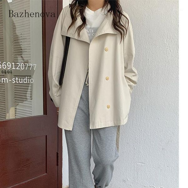 bazhenova women early spring thin windbreakers girls unique design elegant casual ladies solid color beautiful coat r11901, Tan;black
bazhenova women early spring thin windbreakers girls unique design elegant casual ladies solid color beautiful coat r11901, Tan;black