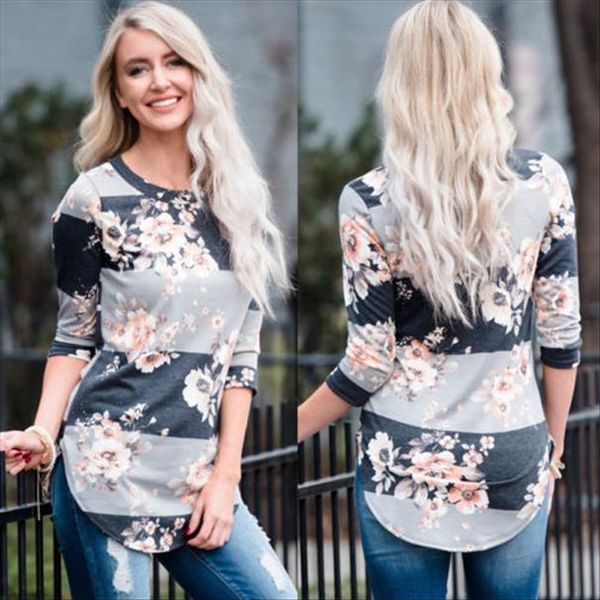 new fashion womens floral ladies casual shirt long sleeve shirt loose blouse drop shipping, White
new fashion womens floral ladies casual shirt long sleeve shirt loose blouse drop shipping, White
