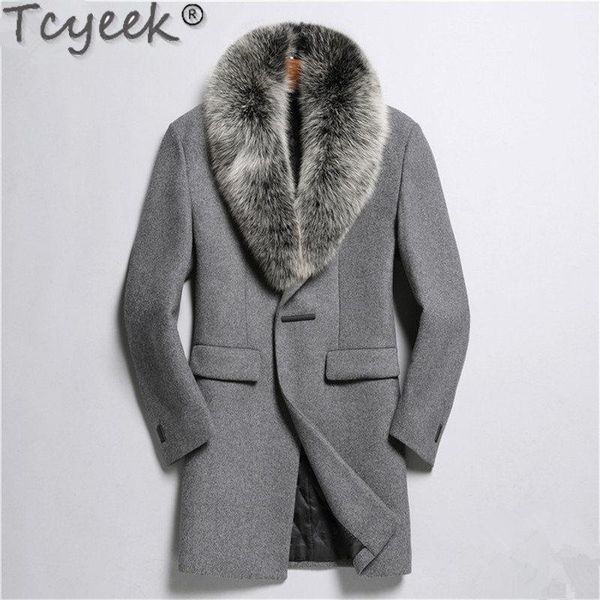 tcyeekautumn winter jacket men qulity wool coat 100%real fur collar overcoat abrigo de lana hombre m2988 mf6291, Black
tcyeekautumn winter jacket men qulity wool coat 100%real fur collar overcoat abrigo de lana hombre m2988 mf6291, Black