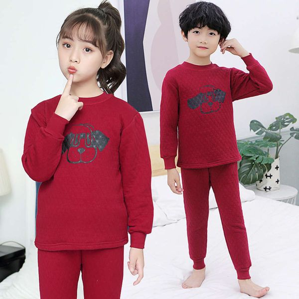 three-layer thickened girls' suit underwear boys' warm colored cotton home cloth children's pajamas xavk, Blue;red
three-layer thickened girls' suit underwear boys' warm colored cotton home cloth children's pajamas xavk, Blue;red