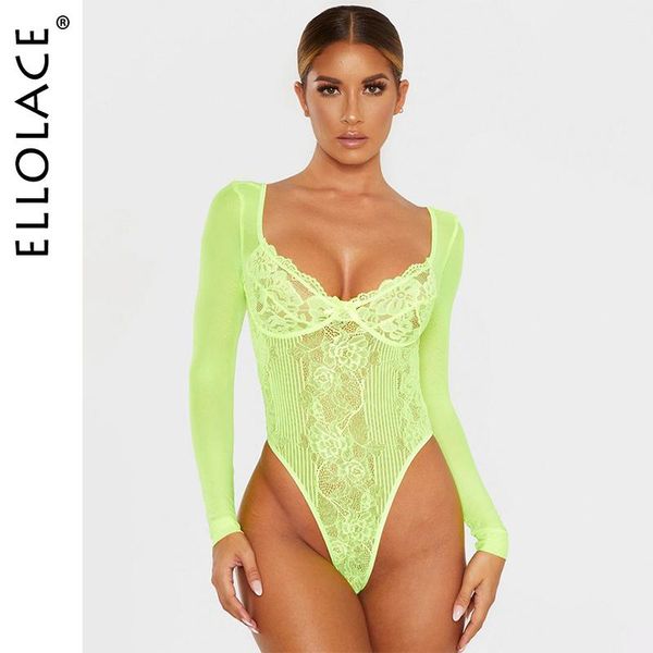 women's jumpsuits & rompers ellolace bodysuit neon lace long sleeve bodycon overalls female 2021 babydoll women body suit drop, Black;white
women's jumpsuits & rompers ellolace bodysuit neon lace long sleeve bodycon overalls female 2021 babydoll women body suit drop, Black;white