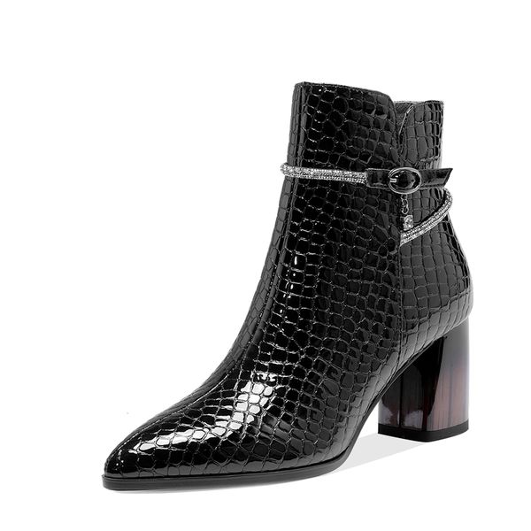 ins women's ankle boots on relief serpentine microfibre superior autumn and winter velvet more size metal chain shoes k6v8, Black
ins women's ankle boots on relief serpentine microfibre superior autumn and winter velvet more size metal chain shoes k6v8, Black
