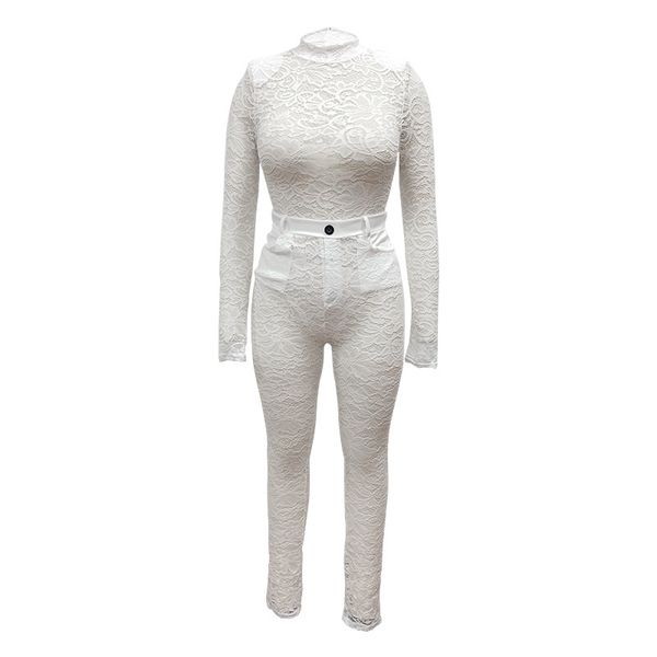 k9583 foreign trade suit european and american womens pants see-through lace two-piece nightclub suit, Black;white
k9583 foreign trade suit european and american womens pants see-through lace two-piece nightclub suit, Black;white