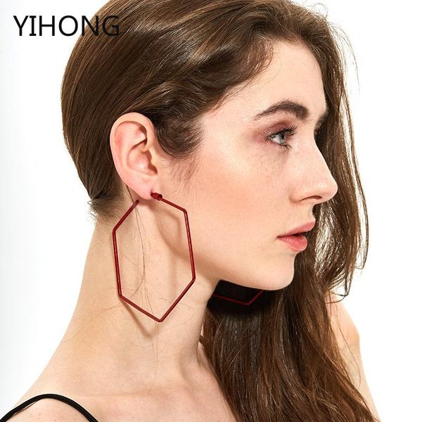 multi color hexagon pendant earrings punk big hollow party brincos for fashion women jewelry, Silver
multi color hexagon pendant earrings punk big hollow party brincos for fashion women jewelry, Silver