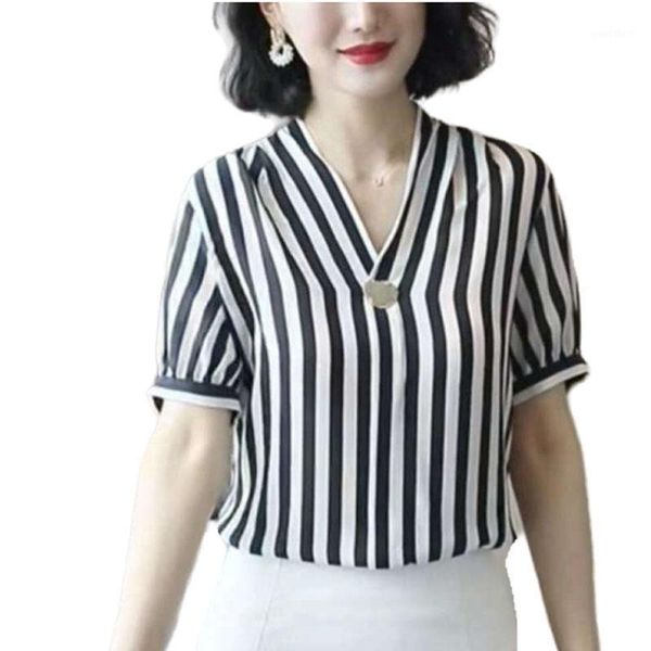 women's spring autumn style chiffon blouse shirt women's long sleeve striped button v-neck printed casual sp9341, White
women's spring autumn style chiffon blouse shirt women's long sleeve striped button v-neck printed casual sp9341, White